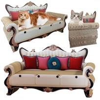 KATĖS SOFA - lova, kartoninė draskyklė - 60 x 27 x 33 cm