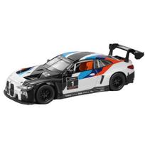 1/32 BMW M4 GT3 lydinio sportinio automobilio modelis, liejamas metalinis žaislas, lenktyninis automobilis, modelio imitacija, garso ir šviesos kolekcija, dovana vaikams balta