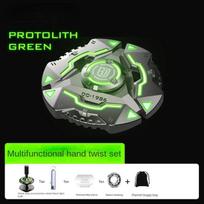 Stress Relief Toy Glowing Fidget Best Spinner Spinning Top Tip Relieve Anti-Stress Relief Toy Metal EDC Roller Adults Kids ADHD žalia