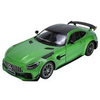 1/18 Mercedes-Benz GTR Demon Lydinio Die-Cast Žaislinio Automobilio Modelis Garsas ir Šviesa Vaikams Žaislas Kolekcionuojami Daiktai Gimtadienio Dovana žalia