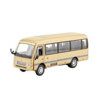 1/32 TOYOTA Coaster EX Žaislinio automobilio modelis Autobusas Lexury MPV Diecast Miniatiūrinis mikroautobusas vaikams Atitraukiamas kolekcinis dovana Berniukui Vaikui auksas