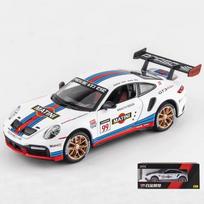 1/24 Porsche 911 GT3 RSR Alloy Diecasts & Toy Vehicles Metal Car Model Sound Light Pull Back Kids Toys Collection mėlyna