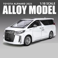 Didelis Dydis 1/18 Toyota Alphard MPV Lydinio Automobilio Modelis Metalinis Liejamas Žaisliniai Transporto Priemonės Automobilio Modelis Simuliacija Garsas ir Šviesa Vaikų Dovana balta