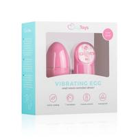 EasyToys - nešiojamas radijo bangomis valdomas vibruojantis kiaušinėlis, 7 režimų (rožinis)