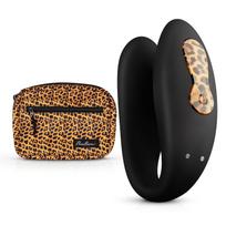 Panthra Zuna - įkraunamas, atsparus vandeniui porų vibratorius (leopardo juodos spalvos)