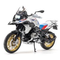 1/9 BMW R1250 GS Žaislinio Motociklo Modelis Vaikams Metalinis Liejinio Motociklo Transporto Priemonės Miniatiūra Šviečiantis Kolekcinis Dovana Berniukams balta