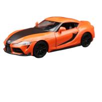 1/32 Greiti ir įsiutę 9 Toyota GR Supra lenktyninio automobilio žaislas vaikams Diecast miniatiūrinis modelis Atitraukiamas kolekcija Dovana berniukui vaikui oranžinė