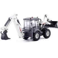 1/50 Lydinio Liejimo Ekskavatorius Inercinis 4 Ratai Kaušo Krautuvas 2 krypčių Šakinis Krautuvas Buldozeris Ekskavatorius-Krautuvas Sunkvežimio Modelis Žaislai Kolekcijos balta