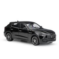 WELLY 1/24 Maserati Levante visureigis lydinio automobilio modelis Diecasts metalinės transporto priemonės automobilio modelis didelės simuliacijos kolekcija vaikiški žaislai dovana mėlyna