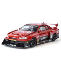 1/24 Nissan Skyline Ares GTR R34 Lydinio Modifikuotas Plataus Kėbulo Sportinio Automobilio Modelis Diecast Lenktyninio Automobilio Modelis Garsas ir Šviesa Vaikų Žaislas Dovana raudona