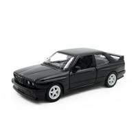 1/36 mastelio BMW M3 1987 lydinio žaislinio automobilio modelis, metalinis lietas, žaislinės transporto priemonės, autentiškas išskirtinis interjeras, atitraukiamas, atidaromos 2 durys, dovana vaikams juoda