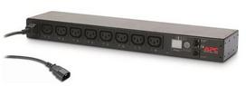 APC NetShelter Switched Rack PDU, 1U, 1-Phase, 2.3kW 230V 10A or 2.5kW 208V 12A, 8 C13 outlets, C14 power cord