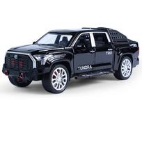 1/32 Toyota Tundra Lydinio Pikapo Automobilio Modelis Diecast Metalinis Žaislas Visureigiai Automobilio Modelis Didelė Simuliacija Garsas ir Šviesa Vaikų Dovanos juoda