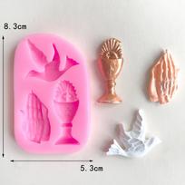 Taikos Balandis Silikoninė Forma Paukščio Trofėjus Fondanto Forma Torto Dekoravimo Įrankiai Šokolado Gumpaste Forma Dervos Molio Saldainių Forma