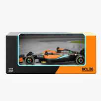 1/24 McLaren F1 MCL36 #4 Lando Norris Formulės 1 lenktyninio automobilio modelis, Formulės 1 metalinis superautomobilio modelis, žaislinė dovana vaikams oranžinė