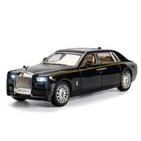 1/24 Lydinio DieCast Rolls-Royce Phantom Modelis Žaislinis Automobilis Simuliacija Garsas Šviesa Traukiamas Atgal Kolekcija Žaislai Transporto priemonė Vaikams Dovanos juoda