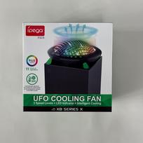 UFO Cooling Fan with 11 RGB Lights, Auto Cooling System Fan Speed Adjustable By Temperature for Xbox Series X Console, Low Noise, 3 Speed, USB Port 18.1*18.1*9cm juoda