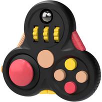Fidget žaislai, Fidget pad Fidgets, Autizmo Fidget kubeliai, Šaunūs Fidget Clicker valdikliai Stalo žaislai, Nerimo malšinimo Streso ADHD žaislai, Sensoriniai Fidget kubeliai 7.3*6.7*2.6cm juoda