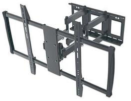 Manhattan sieninis laikiklis TV LCD/LED/PDP 60-100'' 80kg VESA pasukamas juodas