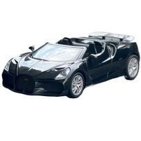 1/32 Bugatti Mistral W16 lydinio sportinio automobilio modelis metalinis liejimo žaislas lenktyninio automobilio modelis su garso ir šviesos simuliacija vaikams žaislas dovanų juoda