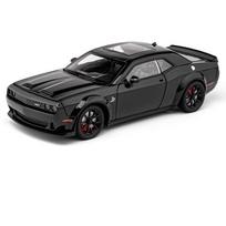 1/24 Dodge Challenger SRT Hellcat Lydinio Automobilio Modelis Diecasts Metalinis Sportinio Automobilio Modelis Aukštos Imitacijos Garsas Šviesa Vaikų Žaislas Dovana juoda