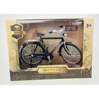 1/10 mastelio vintažinis metalinis dviračio modelis, simuliacinis dviratis, stalo papuošimai, dviračio žaislų kolekcijos, dovana vaikams, namų dekoracija 1/10-Size:19.5*11cm juoda