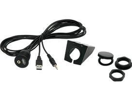 Savarankiškai surenkamas USB+ AUX lizdas su pagrindu