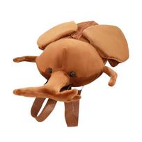 45*25CM Creative Inects Series Backpack Simulation Stag Beetle Unicorn Immortal Rhino Beetle Stuffed Doll Backpack Toys 45*25*15cm tamsiai ruda spalva