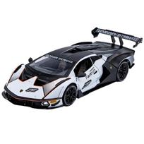 1/24 Lamborghini Essenza SCV12 Alloy Sports Car Model Diecasts Metal Toy Vehicles Car Model Collection Simulation Sound Light Childrens Gift balta