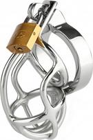 Penio narvas Mr. Steel San Quentin Chastity Cage, sidabrinis