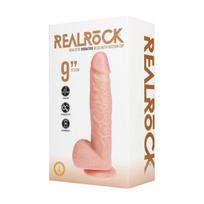 Vibruojantis varpos imitatorius RealRock Realistic, smėlio spalvos