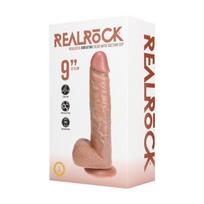 Vibruojantis varpos imitatorius RealRock Realistic, smėlio spalvos