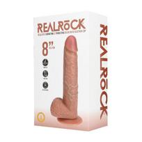 Vibruojantis varpos imitatorius RealRock Realistic, smėlio spalvos