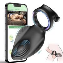 Vibruojantis žiedas su nuotolinio valdymo pulteliu APP Control