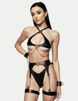 Seksualaus odinio apatinio trikotažo komplektas Leather Kitty, Universalus