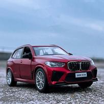 1/32 BMW X5 X5M visureigio lydinio automobilio modelis, liejiniai metaliniai žaisliniai automobiliai, automobilių modelių kolekcija, garsas ir šviesa, imitacija, vaikiškos dovanos raudona