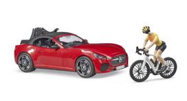 Automodelis Roadster ir dviratininkas su dviračiu, 03485