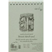 Bristol bloknotas eskizams Authentic SMLT Art. A5, 30 lapų (185gsm), itin balti ir lygūs, su kieta n