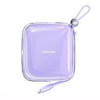 Atsarginis maitinimo šaltinis ("Power Bank") Išorinė baterija Joyroom 'JR-L005' violetinis 10000mAh 12W (PD / QC3.0) + integruotas Lightning laidas