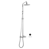 BRUMA HydroTherm 1384871NS termostatinė virštinkinė dušo sistema juodos matinės spalvos