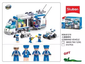 Konstruktorius Sluban specialus vadavimo policijos automoblis M38-B1219, plastikas