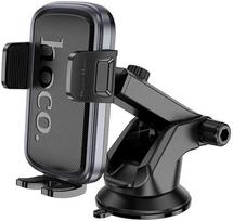 Gravity car phone holder Hoco dashboard H81 juodas and pilka