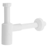 Praustuvo sifonas Crono baltas, butelinis be ventilio, 32 x 32 mm