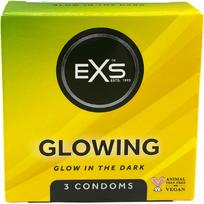EXS Glowing prezervatyvai (3 vnt.) - 3 vnt.