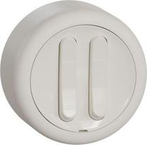 Two gang surface two-way switch, white, Renova WDE015826 | 3606489504687