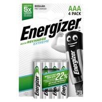 Energizer AAA L92 Rechargeable Batteries, 800 mAh, 4-pack blister