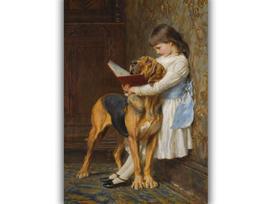 Reprodukcija „Privalomas išsilavinimas“, Briton Riviere (1887)