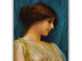 Reprodukcija „Merginos portretas“, John William Godward (1899)