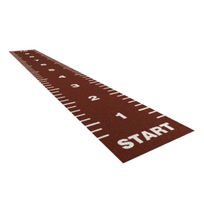 Grindų danga su dirbtine žole Trackz Essential Range 10 × 1,33 m (Spalva: Plytų)