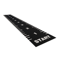 Grindų danga su dirbtine žole Trackz Essential Range 10 × 2 m (Spalva: Juoda)